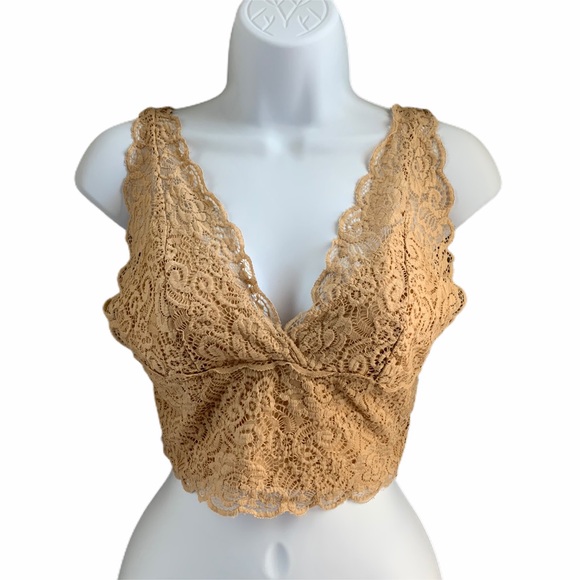 bebe Tops - 3/$25 BEBE Laced V Neck Crop Top